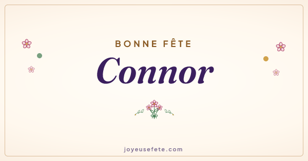 Image « Bonne fête Connor » au format large