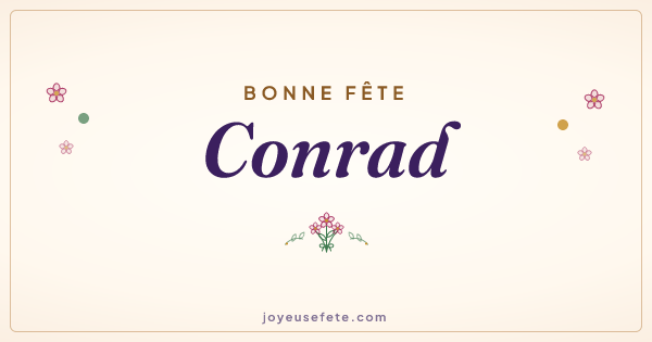 Image « Bonne fête Conrad » au format large