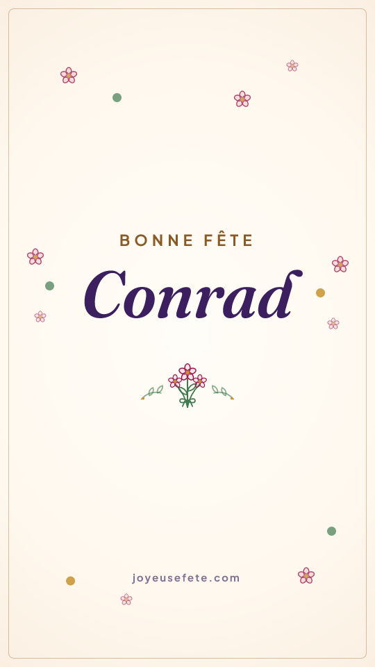 Image « Bonne fête Conrad » au format story