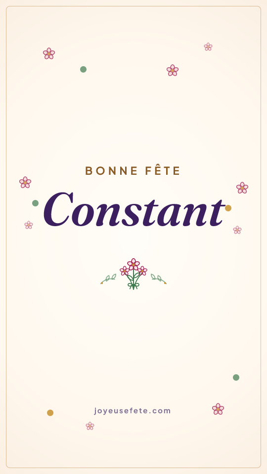 Image « Bonne fête Constant » au format story