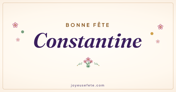 Image « Bonne fête Constantine » au format large