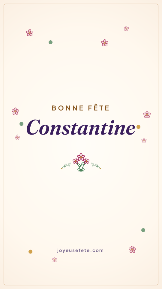 Image « Bonne fête Constantine » au format story