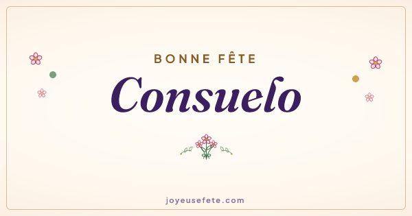 Image « Bonne fête Consuelo » au format large