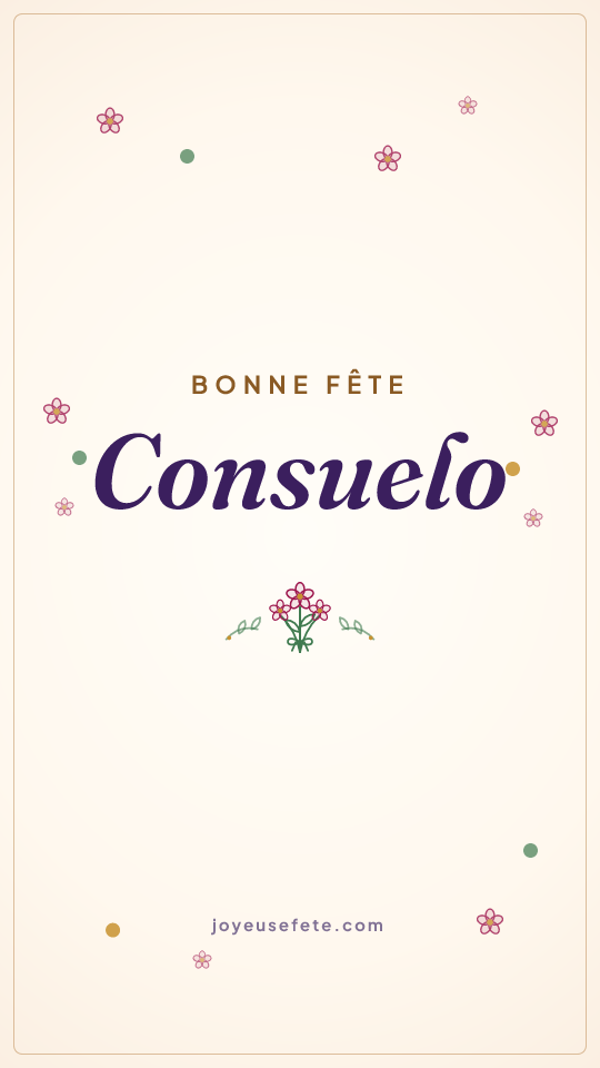 Image « Bonne fête Consuelo » au format story