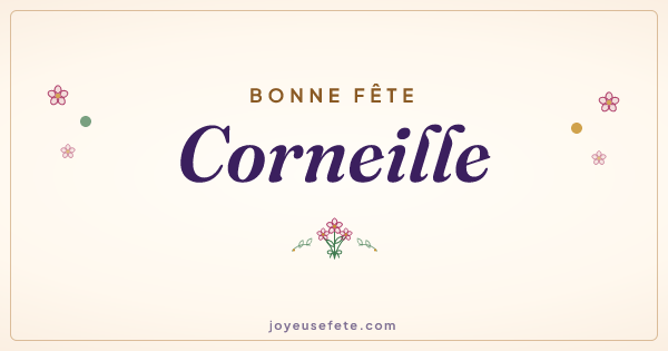 Image « Bonne fête Corneille » au format large
