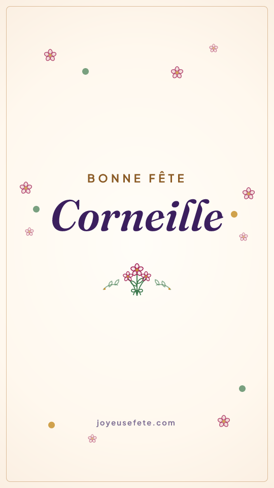 Image « Bonne fête Corneille » au format story