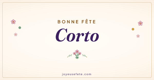 Image « Bonne fête Corto » au format large