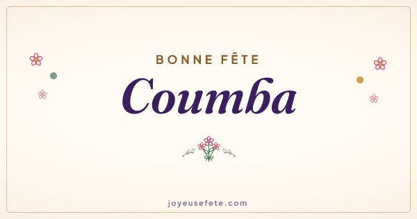 Image « Bonne fête Coumba » au format large