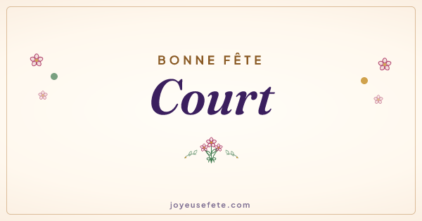 Image « Bonne fête Court » au format large