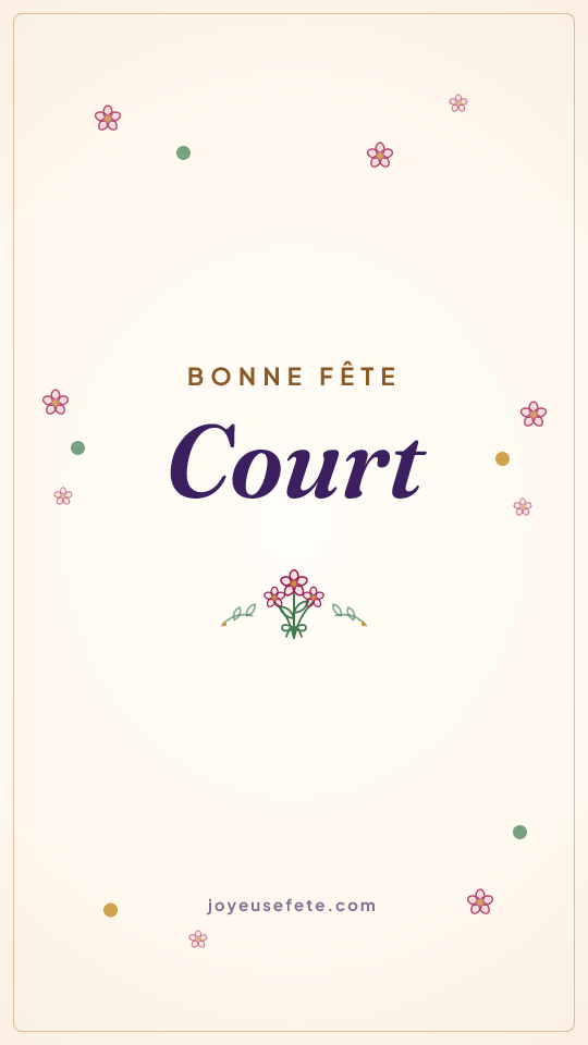 Image « Bonne fête Court » au format story