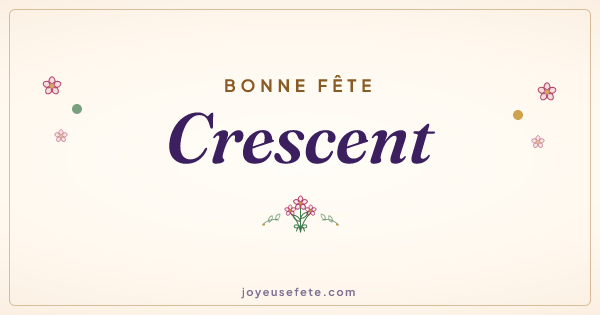 Image « Bonne fête Crescent » au format large