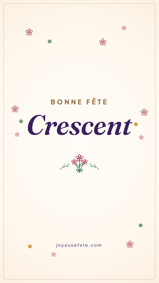 Image « Bonne fête Crescent » au format story