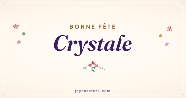 Image « Bonne fête Crystale » au format large