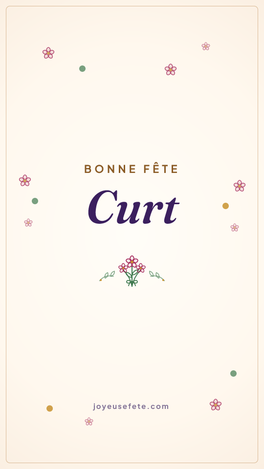 Image « Bonne fête Curt » au format story