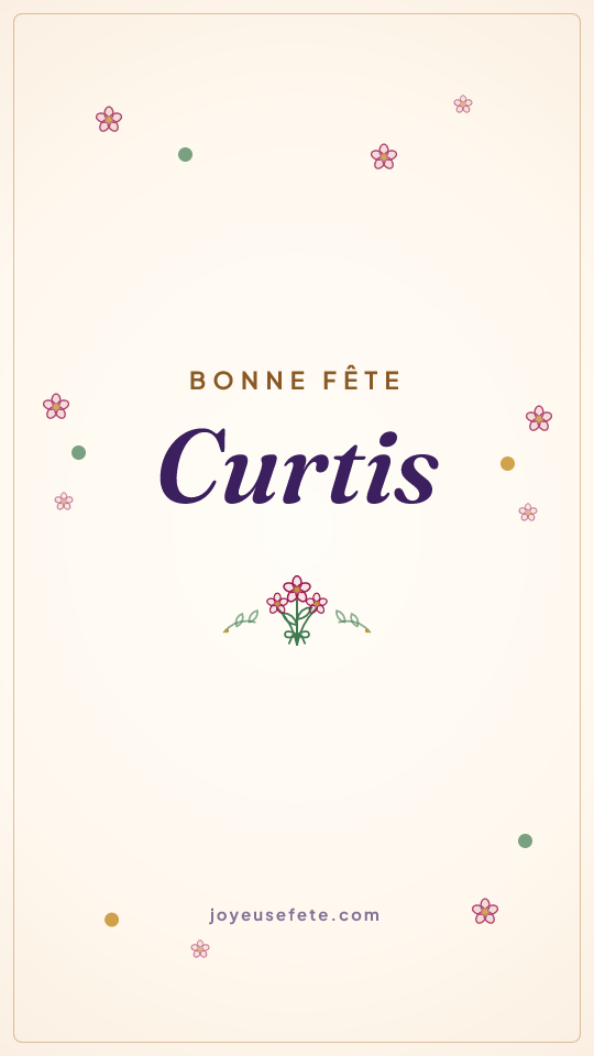 Image « Bonne fête Curtis » au format story