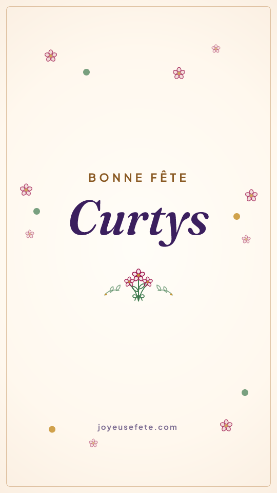 Image « Bonne fête Curtys » au format story