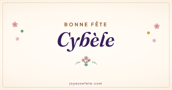 Image « Bonne fête Cybèle » au format large