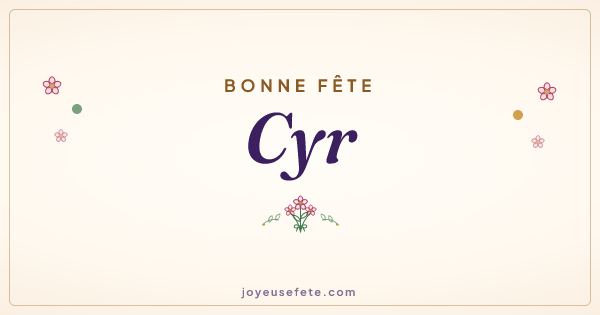Image « Bonne fête Cyr » au format large