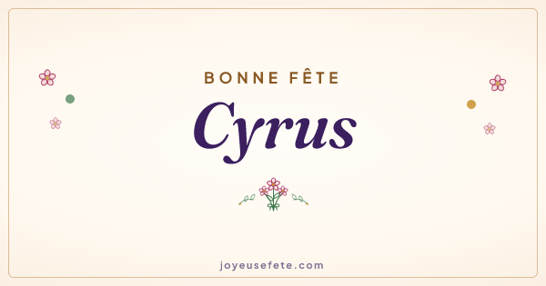 Image « Bonne fête Cyrus » au format large