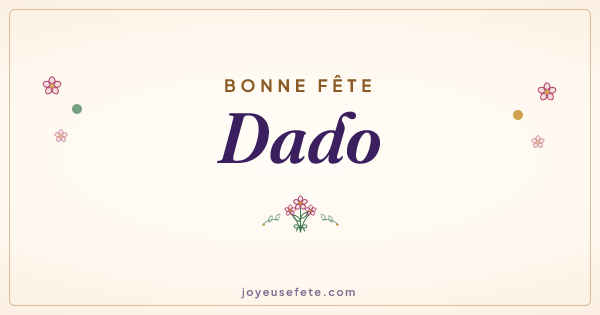 Image « Bonne fête Dado » au format large