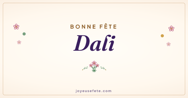 Image « Bonne fête Dali » au format large