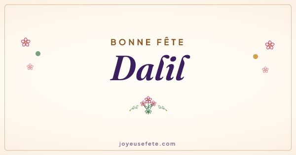 Image « Bonne fête Dalil » au format large