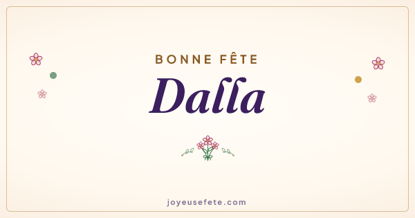 Image « Bonne fête Dalla » au format large