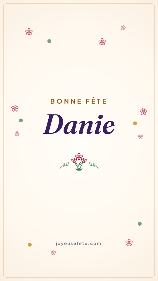 Image « Bonne fête Danie » au format story