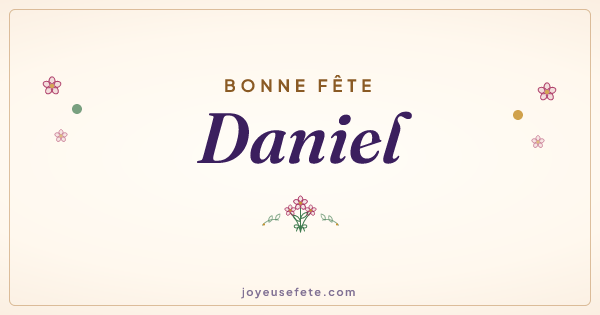 Image « Bonne fête Daniel » au format large
