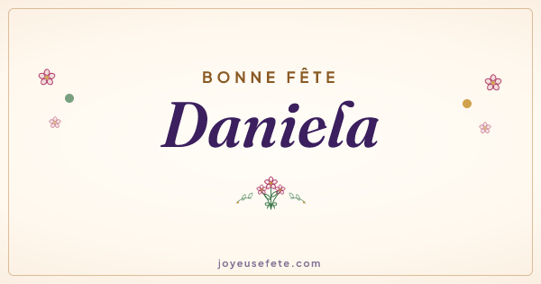 Image « Bonne fête Daniela » au format large