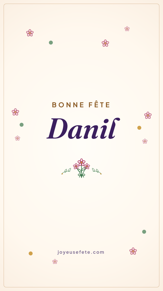 Image « Bonne fête Danil » au format story