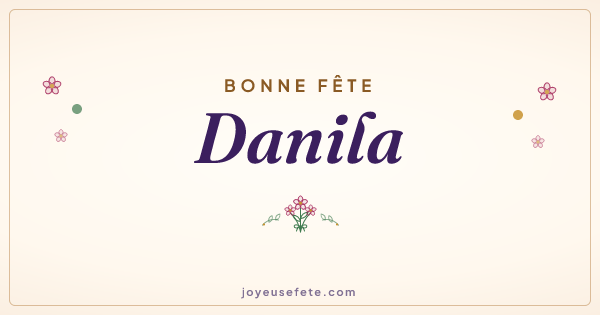 Image « Bonne fête Danila » au format large