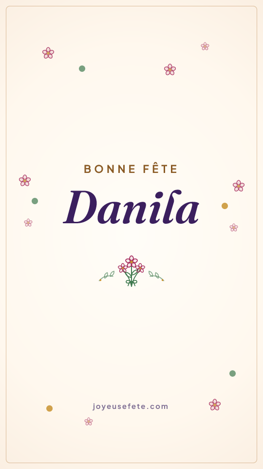 Image « Bonne fête Danila » au format story