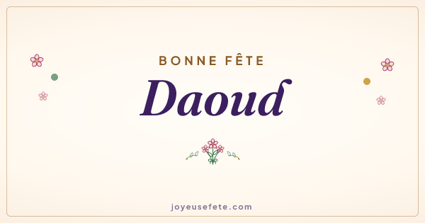 Image « Bonne fête Daoud » au format large