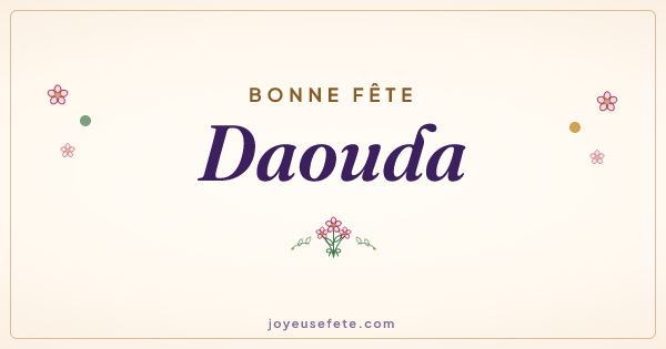 Image « Bonne fête Daouda » au format large