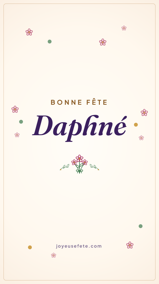 Image « Bonne fête Daphné » au format story