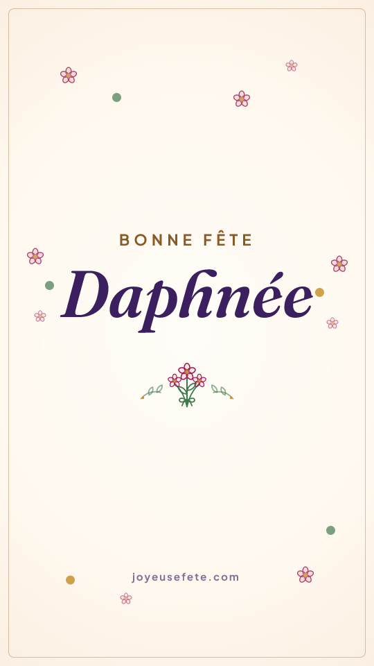 Image « Bonne fête Daphnée » au format story