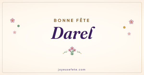 Image « Bonne fête Darel » au format large