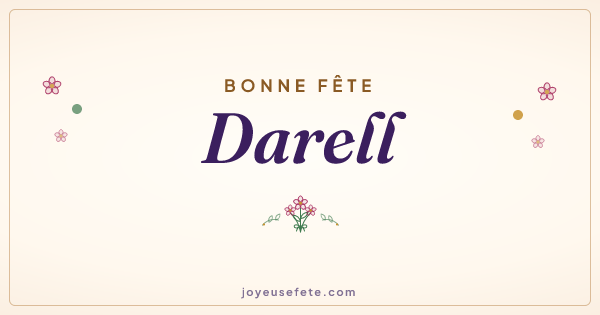 Image « Bonne fête Darell » au format large