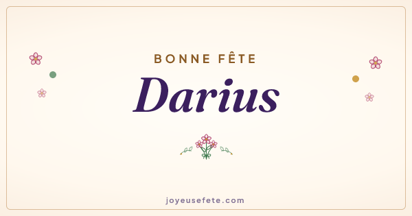 Image « Bonne fête Darius » au format large