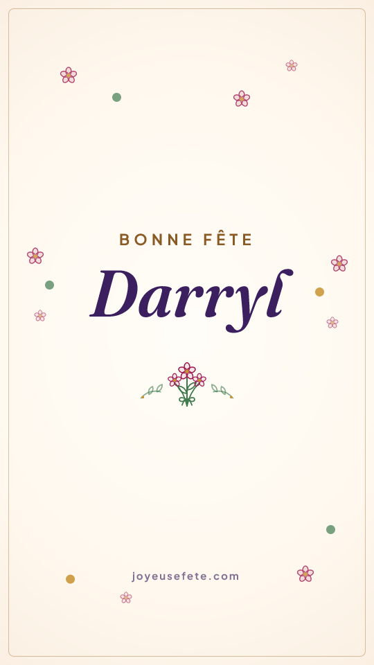 Image « Bonne fête Darryl » au format story