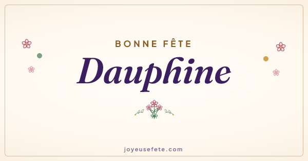 Image « Bonne fête Dauphine » au format large