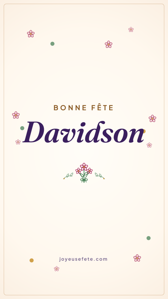 Image « Bonne fête Davidson » au format story