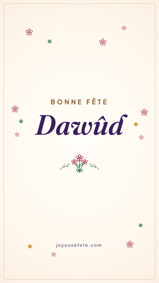 Image « Bonne fête Dawûd » au format story