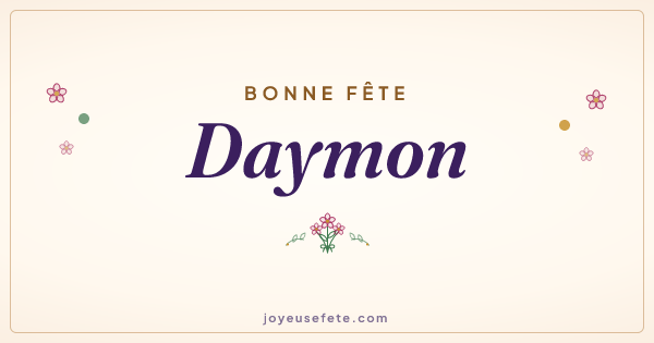Image « Bonne fête Daymon » au format large