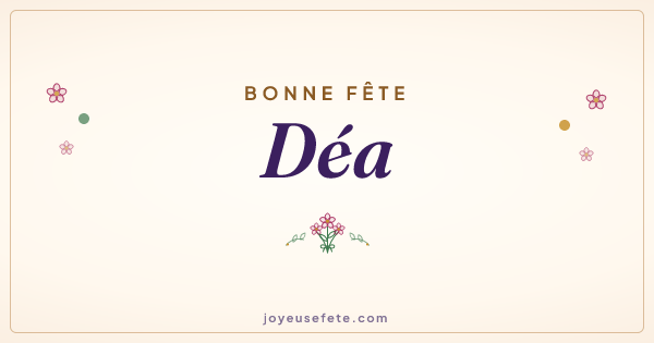 Image « Bonne fête Déa » au format large