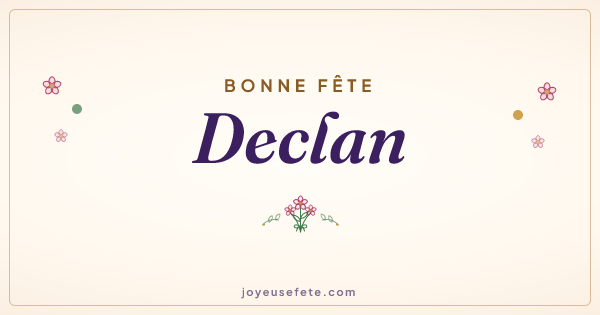 Image « Bonne fête Declan » au format large