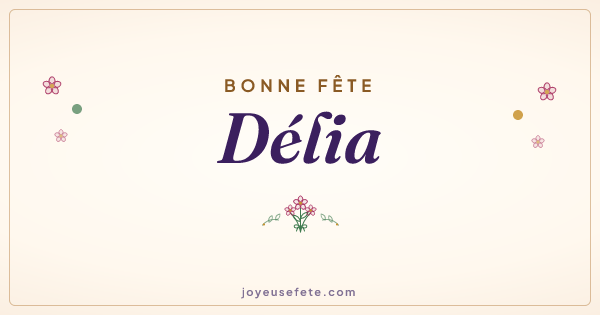 Image « Bonne fête Délia » au format large
