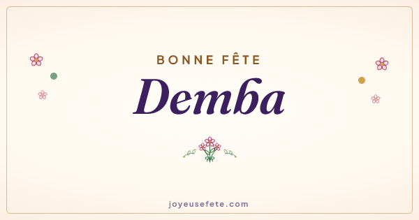 Image « Bonne fête Demba » au format large