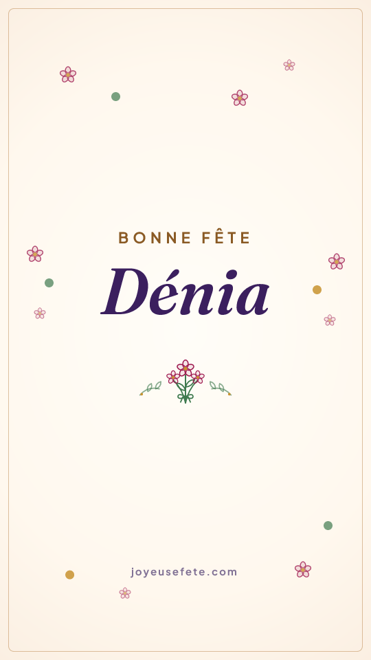Image « Bonne fête Dénia » au format story